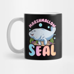 Cute & Funny Manatees The Marshmallow Seal Ocean Mug